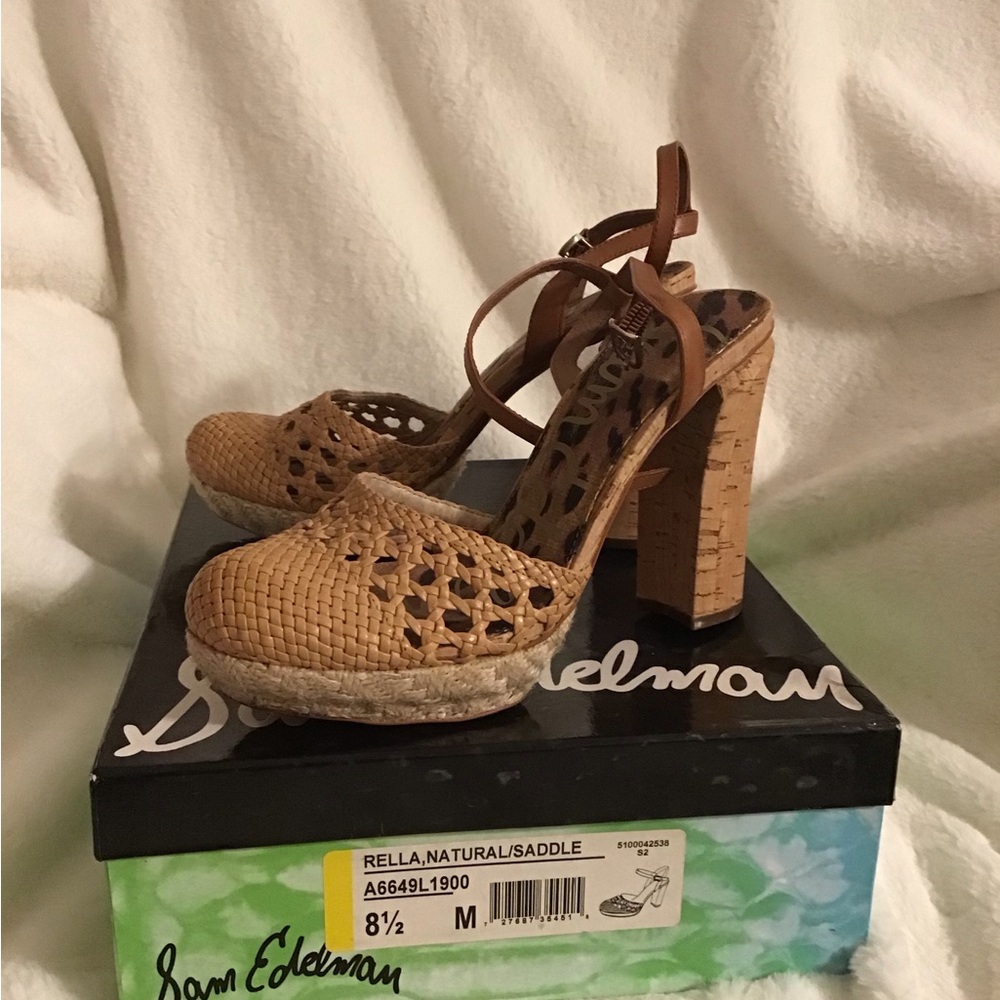 Sam Edelman 8.5 espadrilles heels Rella - Picture 2 of 5